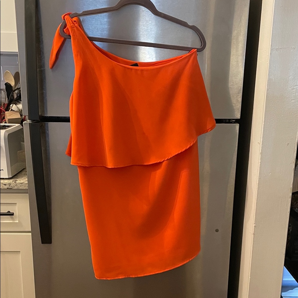 Sugarlips One Shoulder Orange Dress